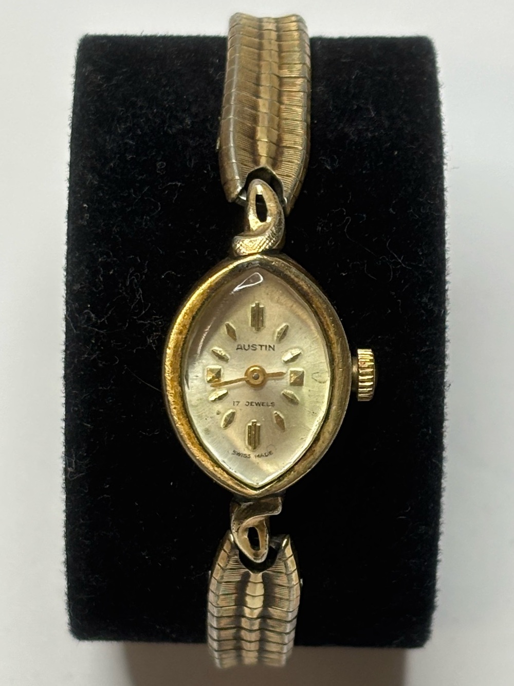 Austin 17 Jewel 10k RG Bezel Mechanical Watch - Runs #6002